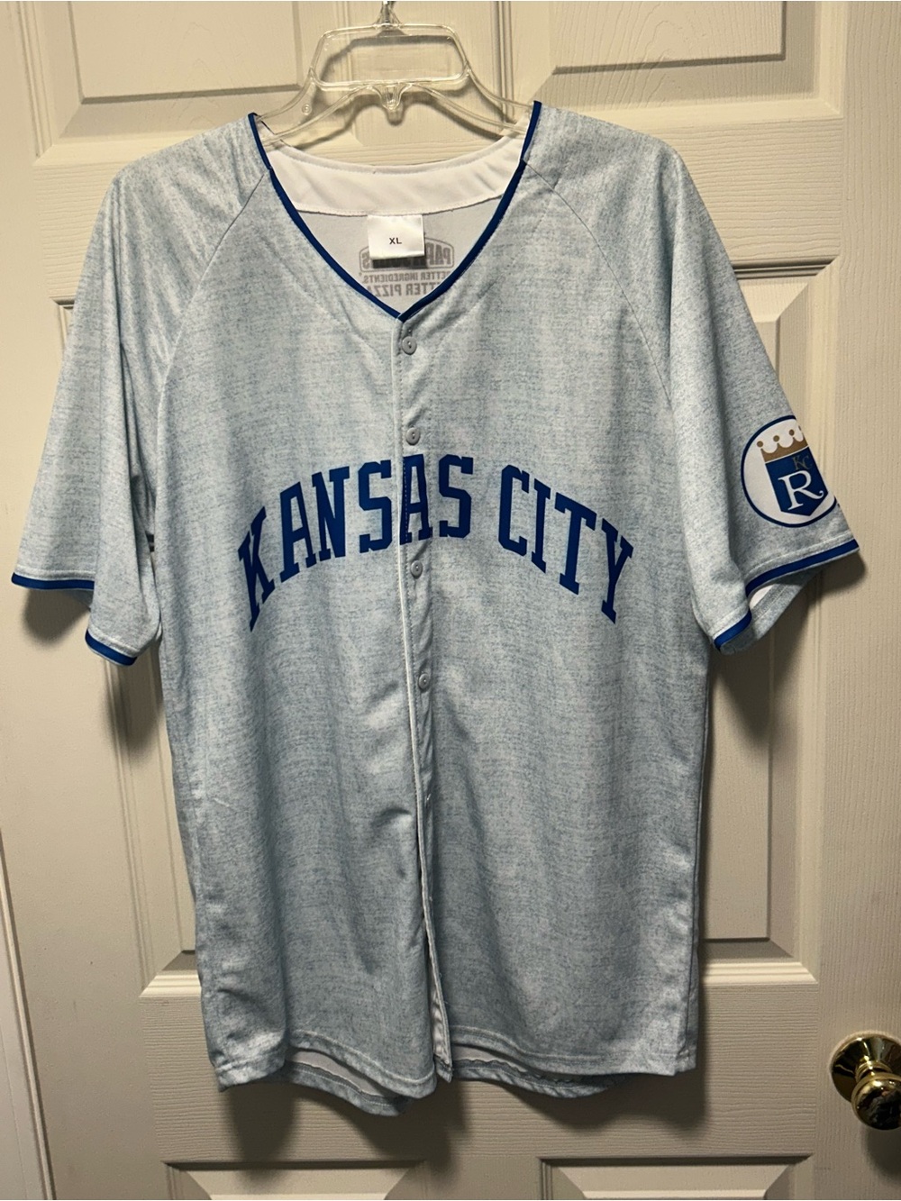 Kansas City Royals Baseball Jersey #9 Men’s XL Promo SGA Gray Papa Johns MLB